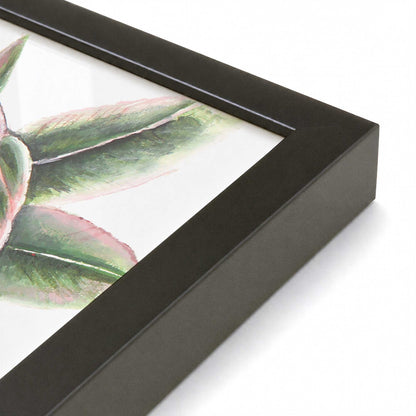 [Color:Satin Black], Picture of art in a Satin Black frame at an angle