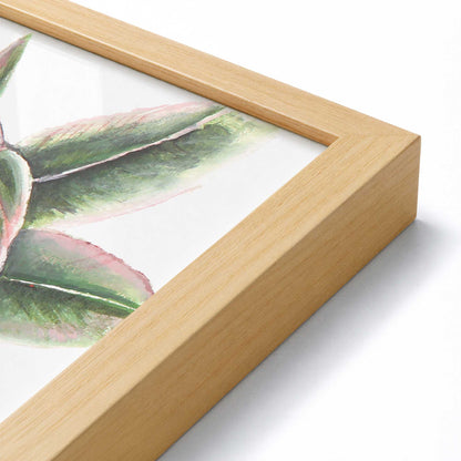 [Color:American Maple], Picture of art in a Polished Chrome frame at an angle