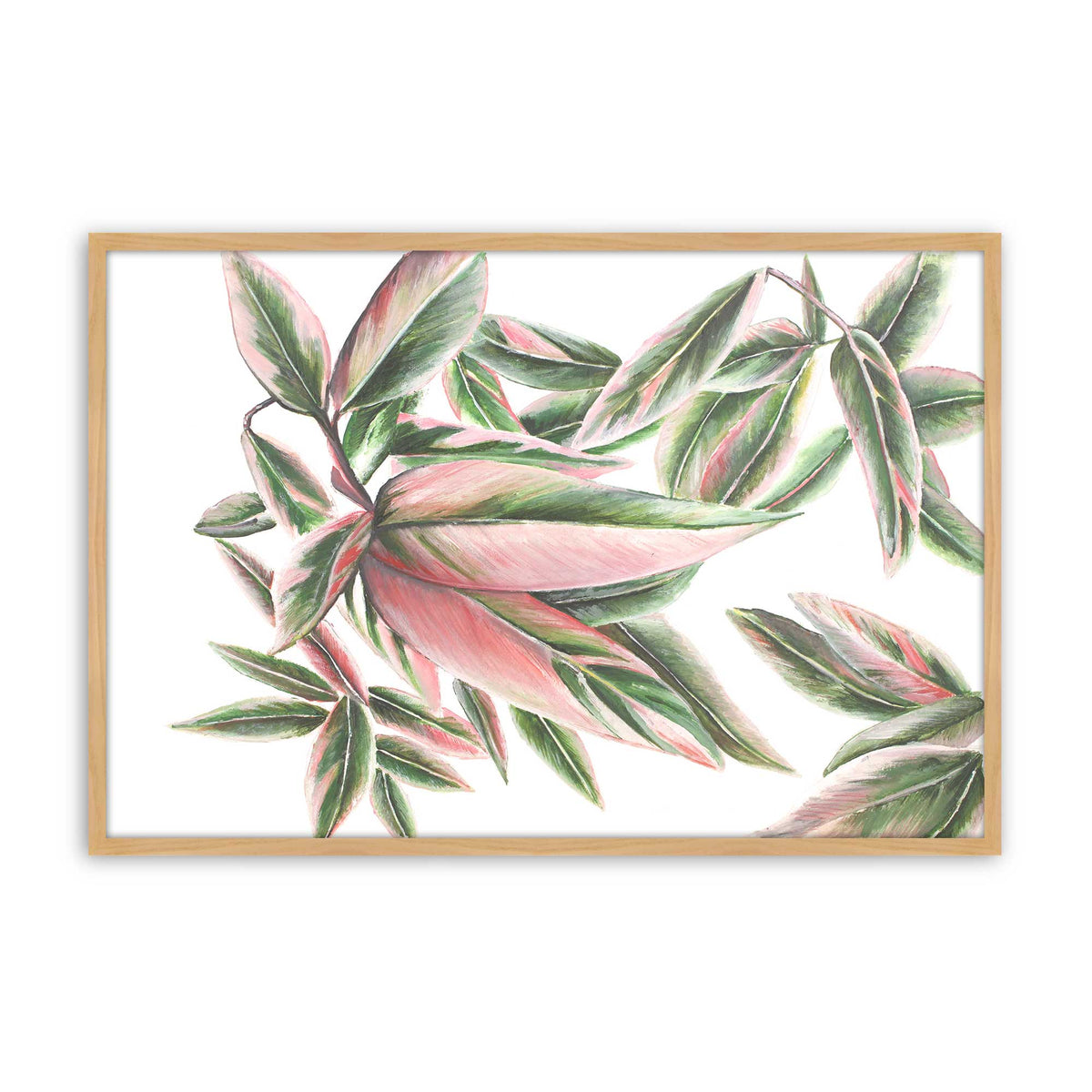 [Color:American Maple], Picture of art in a Polished Chrome frame