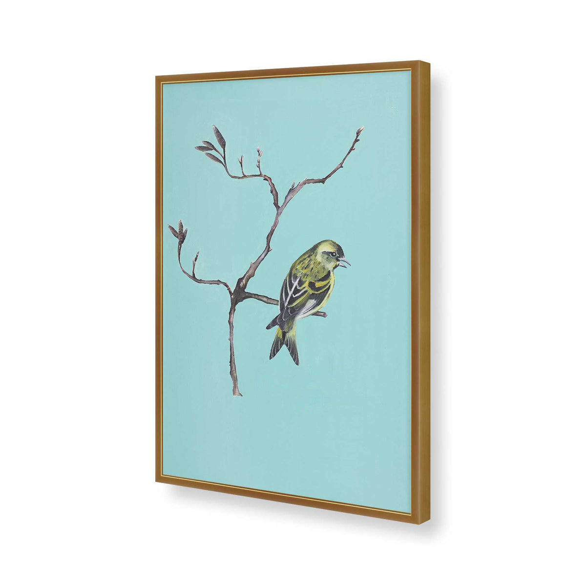 [Color:Polished Gold], Picture of art in a Polished Gold frame of the corner