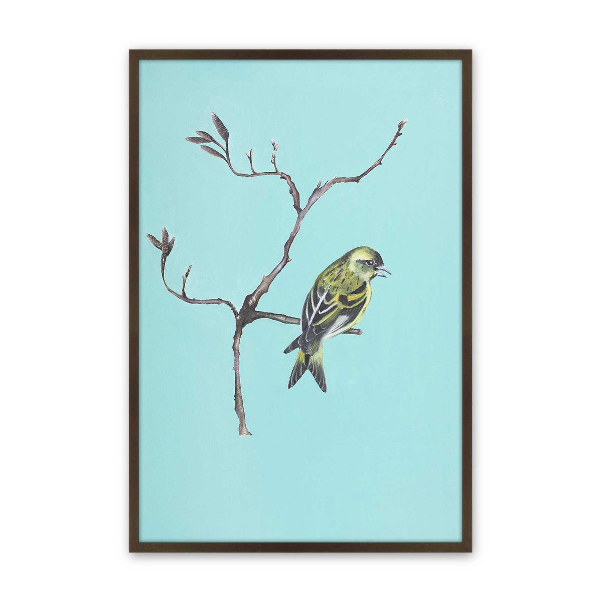 [Color:Brown], Picture of art in a Brown frame