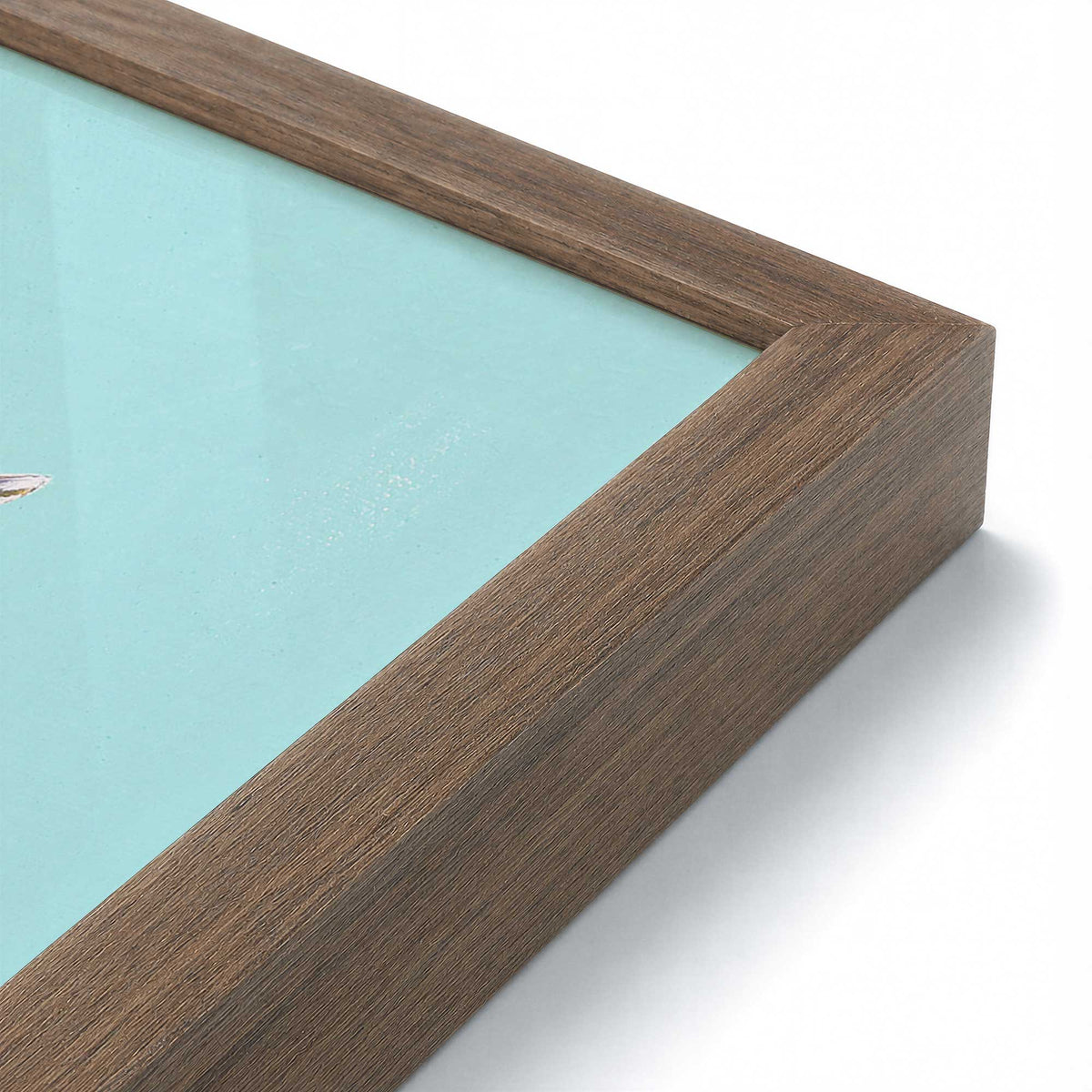 [Color:Walnut], Picture of art in a Walnut frame at an angle