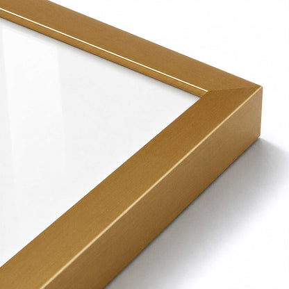 [Color:Polished Gold], Picture of art in a Polished Gold frame at an angle