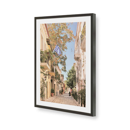 [Color:Satin Black], Picture of art in a Satin Black frame of the corner