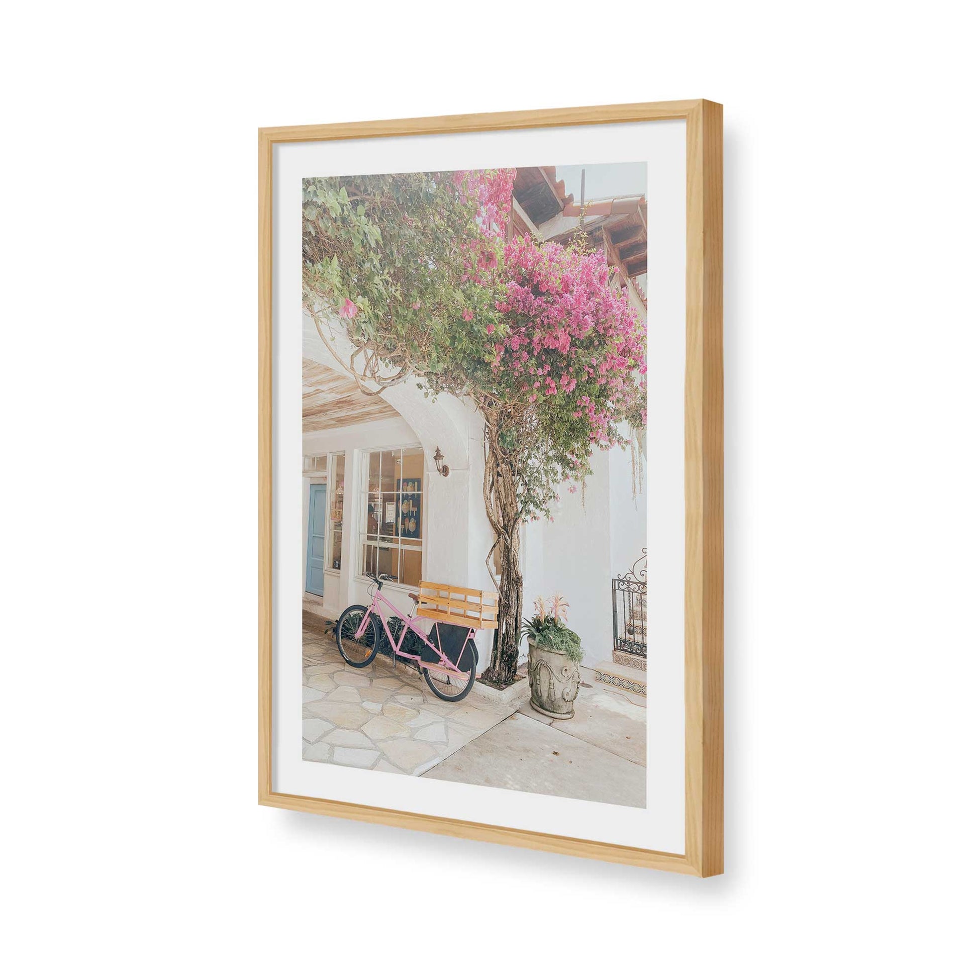 [Color:American Maple], Picture of art in a American Maple frame of the corner