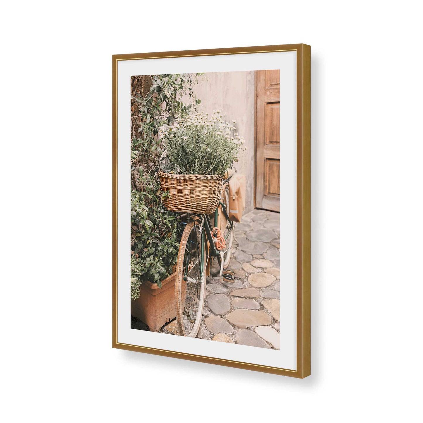[Color:Polished Gold], Picture of art in a Polished Gold frame of the corner
