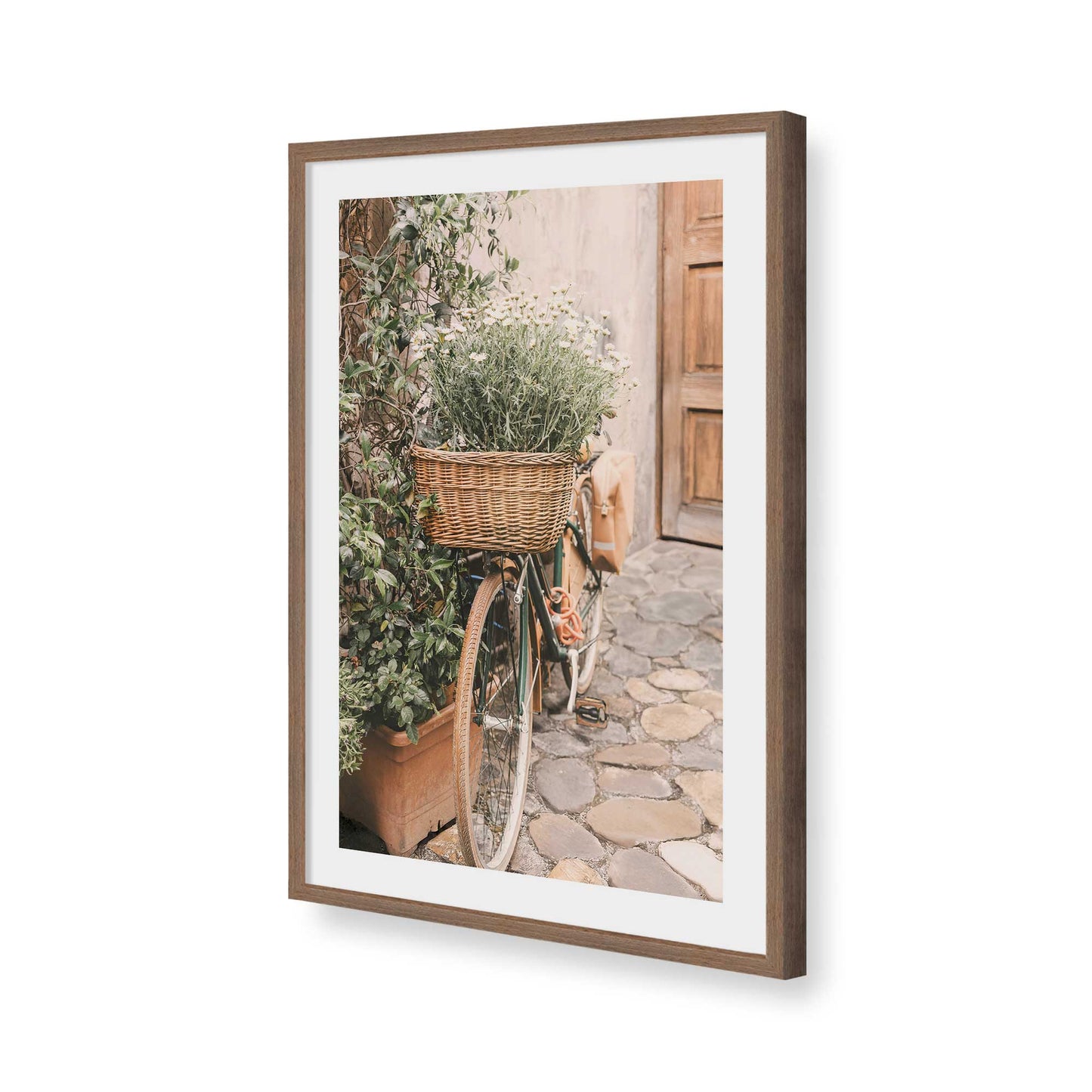 [Color:Walnut], Picture of art in a Walnut frame of the corner