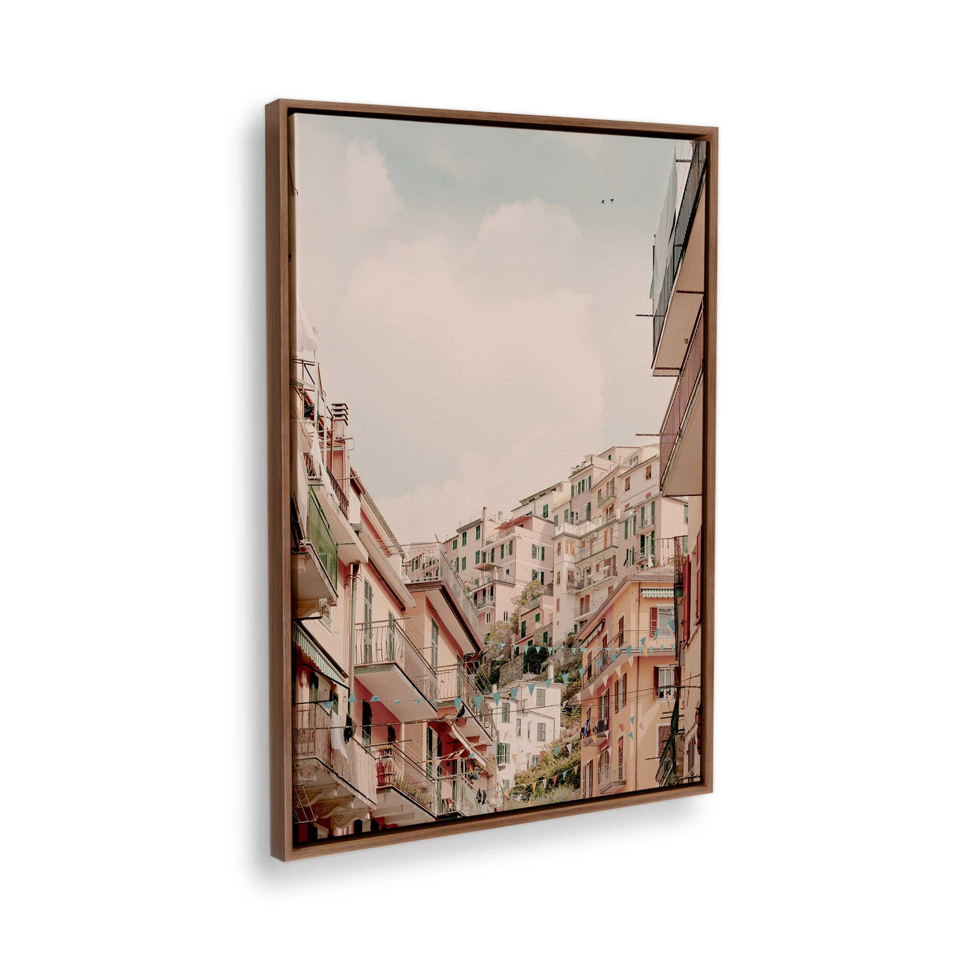 [Color:Walnut], Picture of the corner of the art