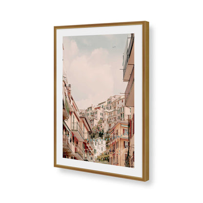 [Color:Polished Gold], Picture of art in a Polished Gold frame of the corner