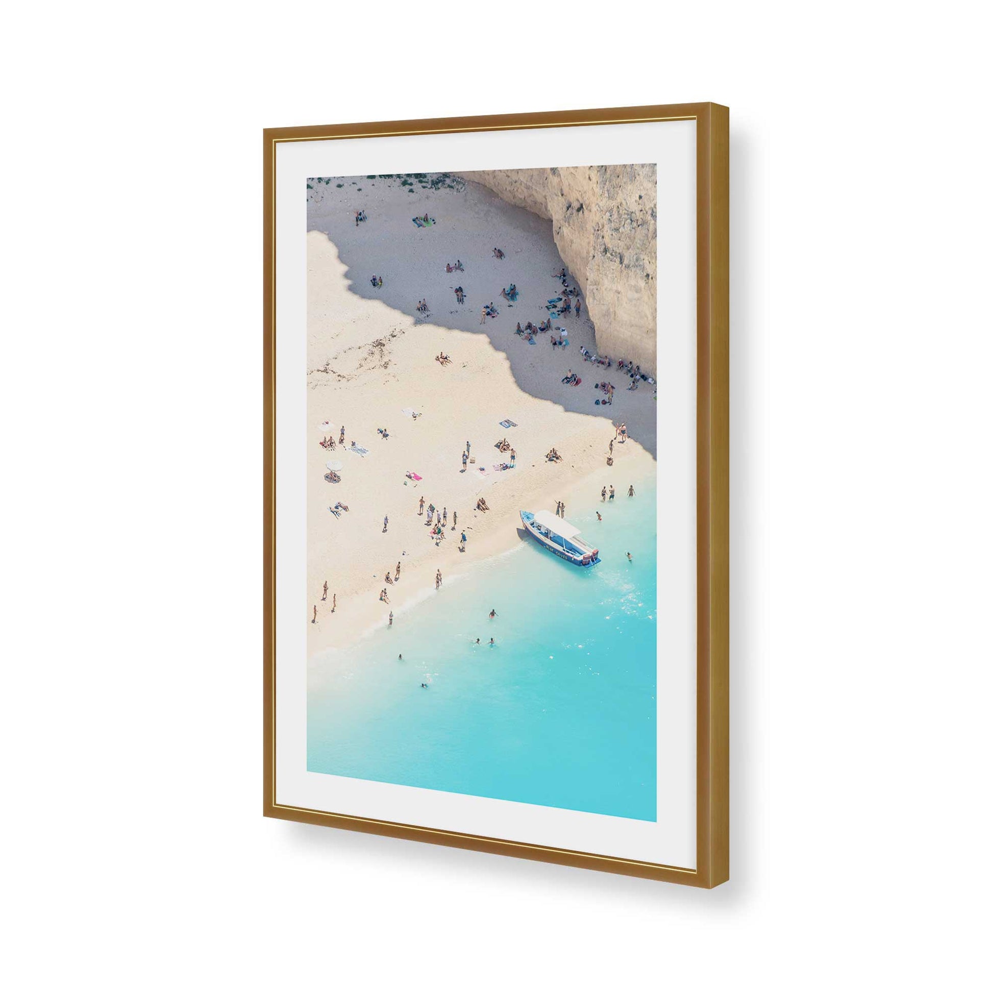 [Color:Polished Gold], Picture of art in a Polished Gold frame of the corner