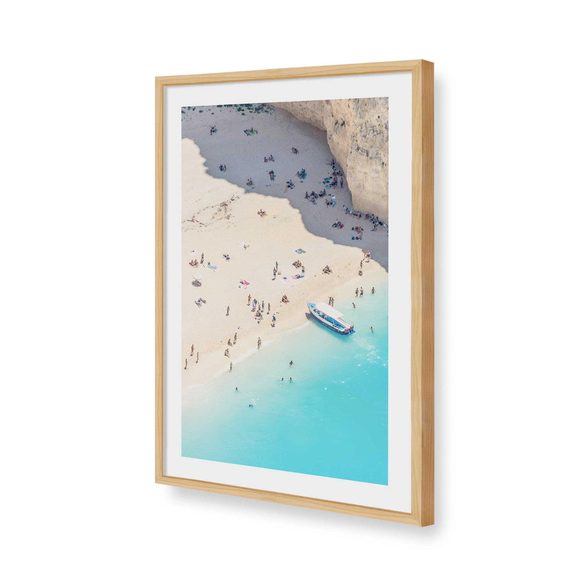 [Color:American Maple], Picture of art in a American Maple frame of the corner