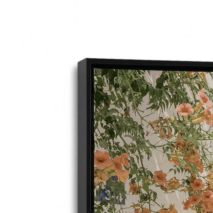 [Color:Satin Black], Picture of art in a Satin Black frame at an angle