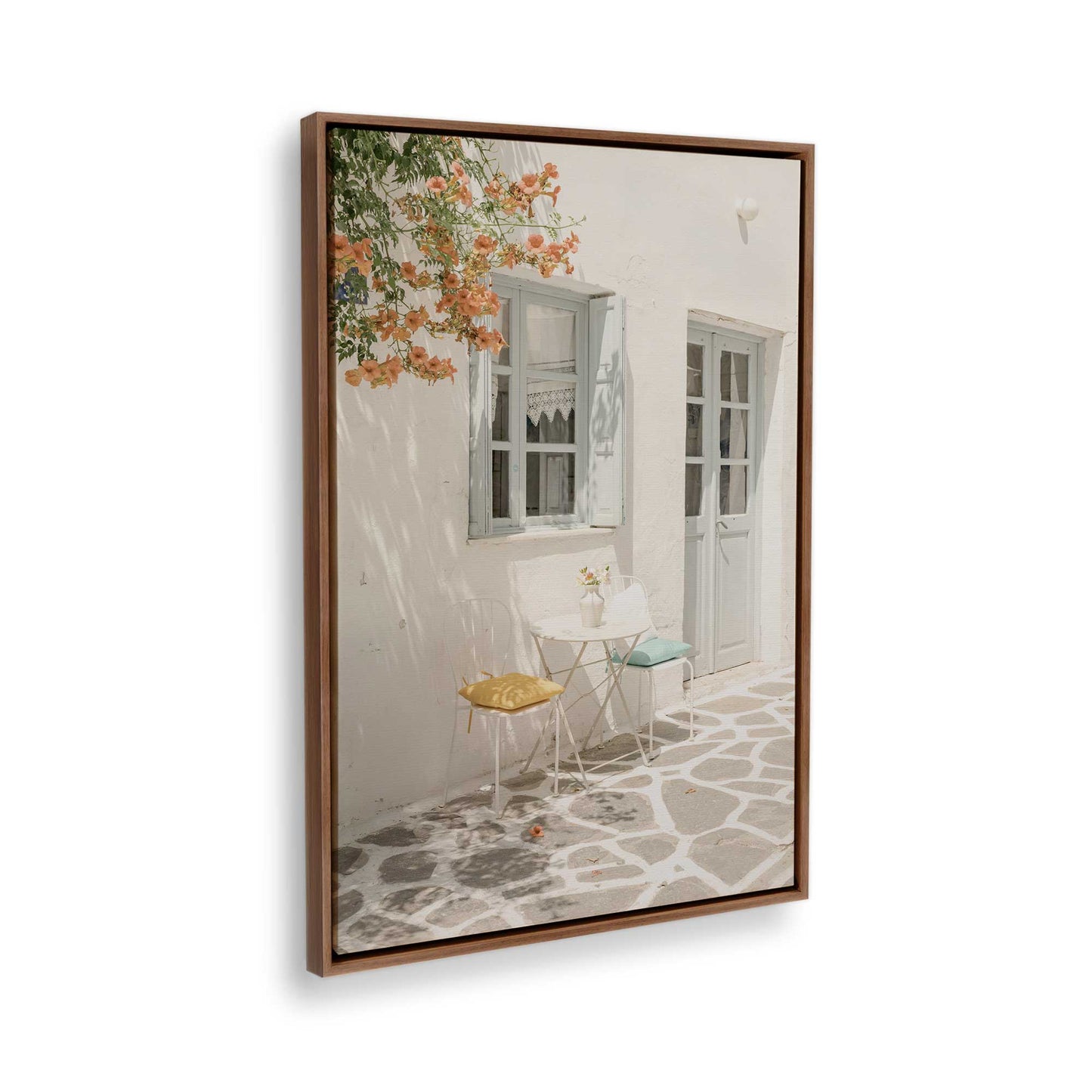 [Color:Walnut], Picture of the corner of the art