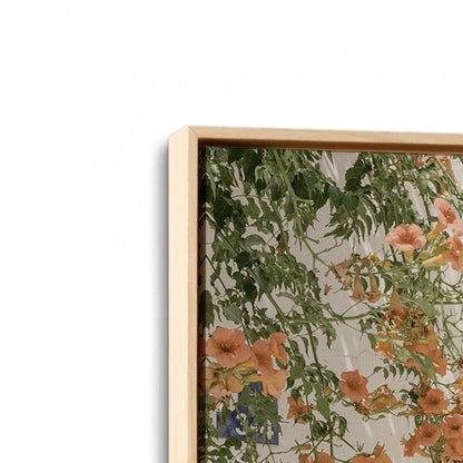 [Color:American Maple], Picture of art in a American Maple frame at an angle