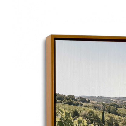 [Color:Polished Gold], Picture of art in a Polished Gold frame at an angle