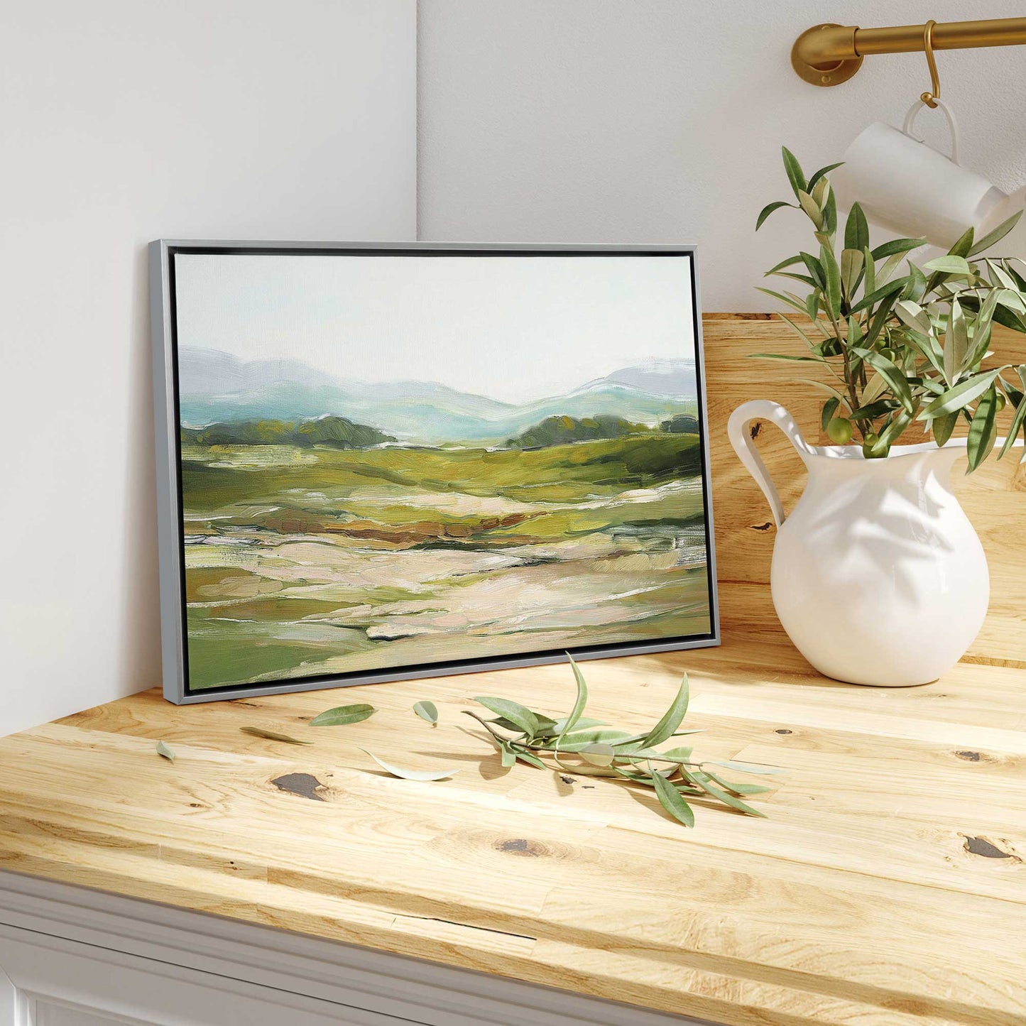 Soft Hillside View Canvas Print