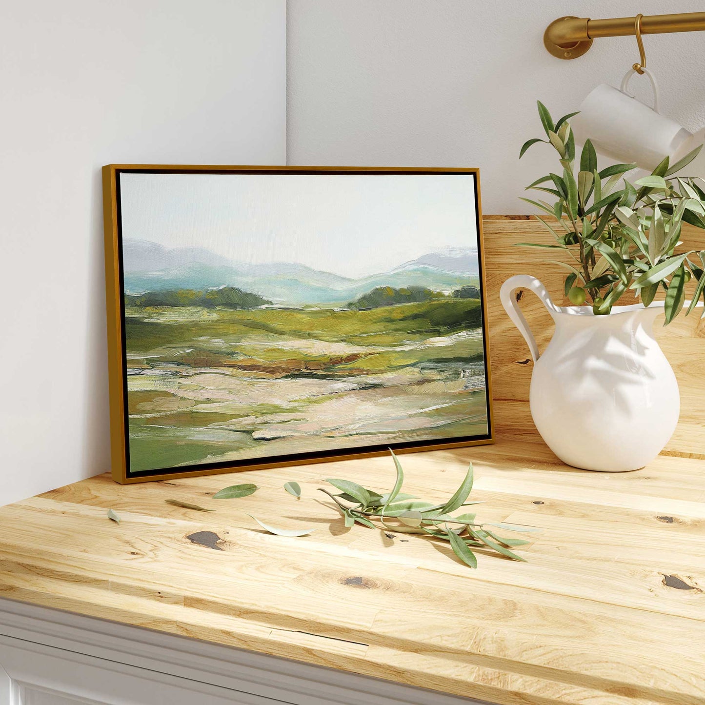 Soft Hillside View Canvas Print