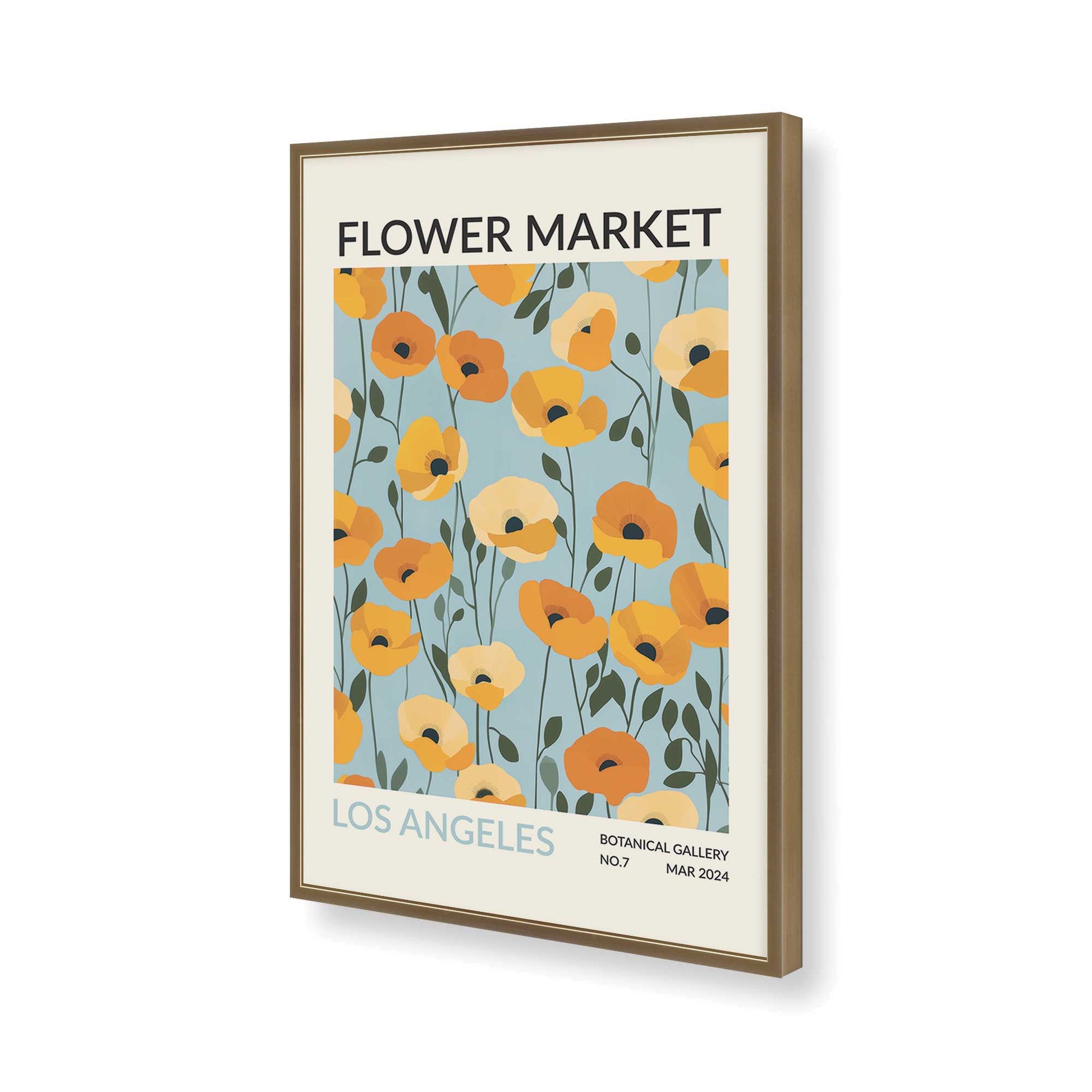 [Color:Brushed Gold], Picture of art in a Brushed Gold frame of the corner