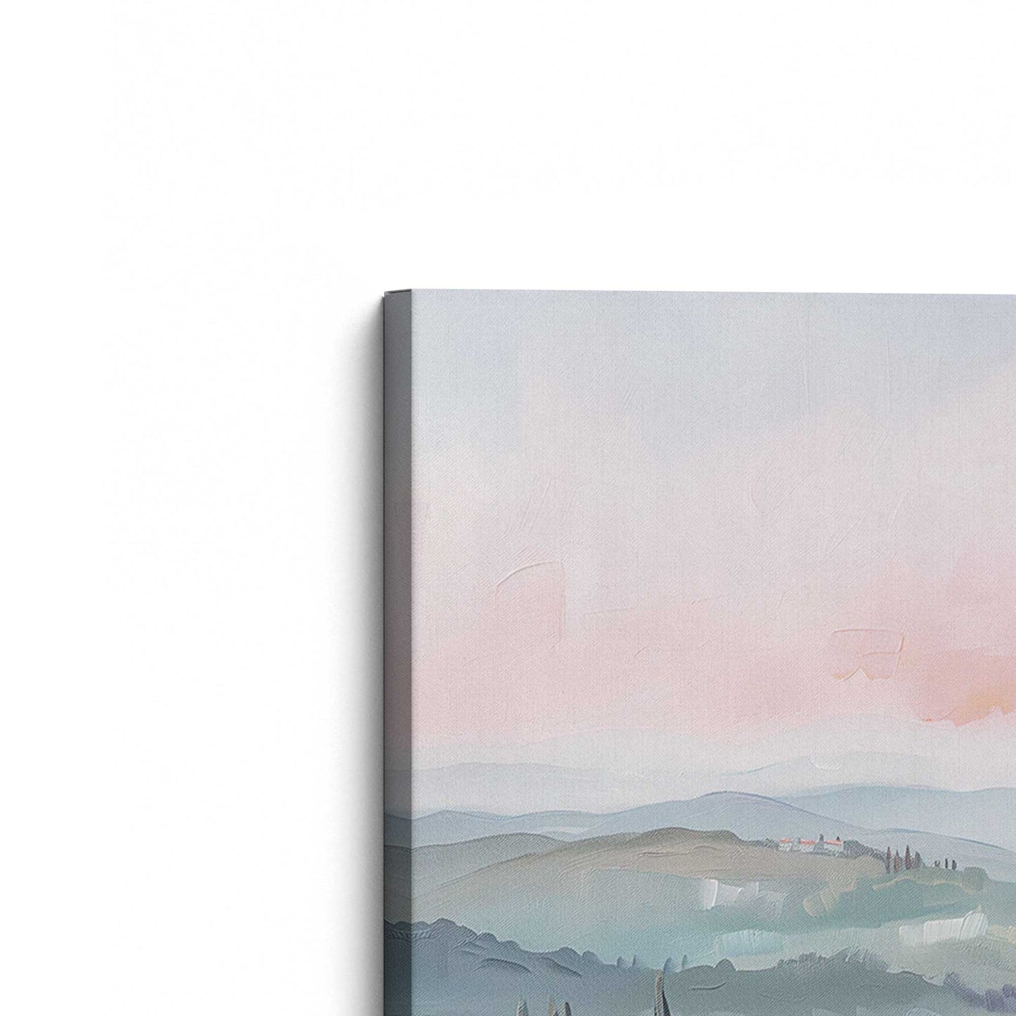 [Color:Stretched Canvas], Picture of the corner of the art