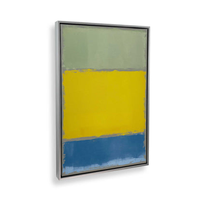 [Color:Polished Chrome], Picture of art in a Polished Chrome frame at an angle