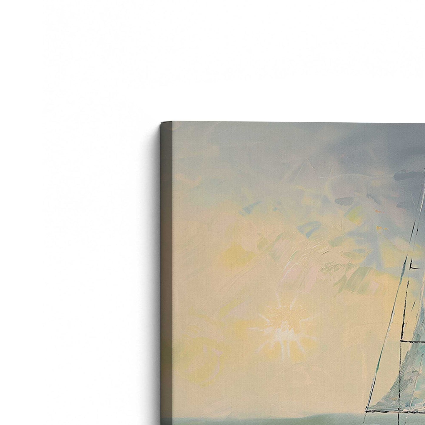 [Color:Stretched Canvas], Picture of the corner of the art