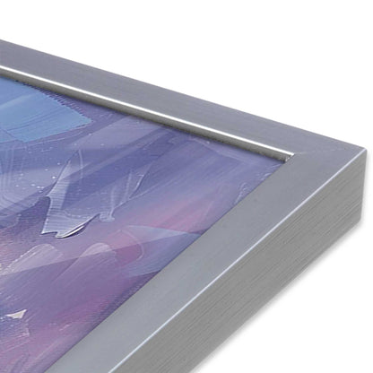 [Color:Polished Chrome], Picture of art in a Polished Chrome frame of the corner