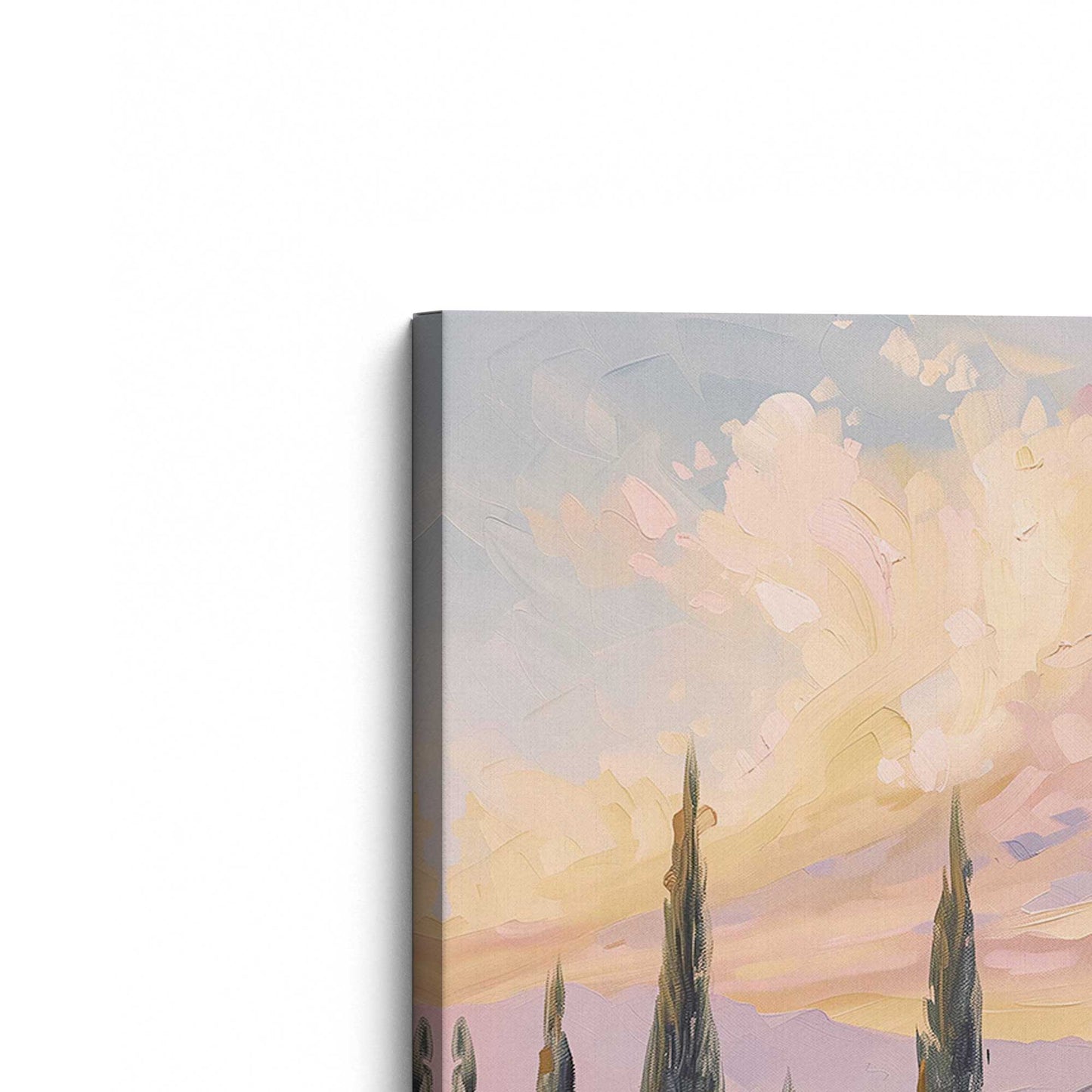 [Color:Stretched Canvas], Picture of the corner of the art