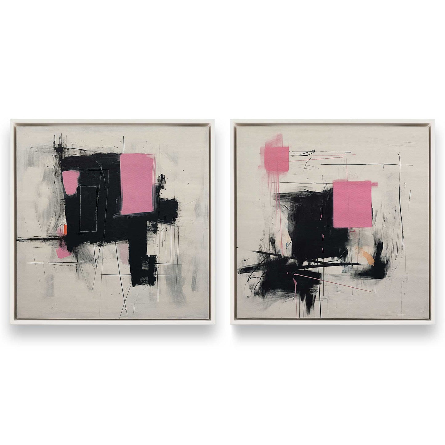 [Color:Opaque White], Picture of art in a White frame