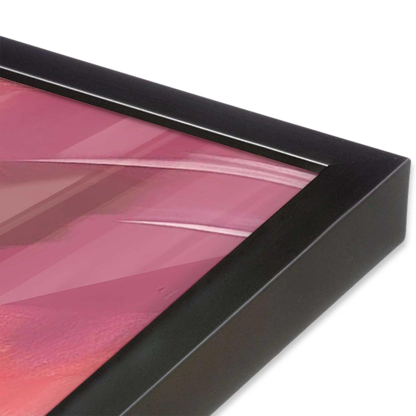 Bold Pink and Red Abstract  Art Print, Set of 2