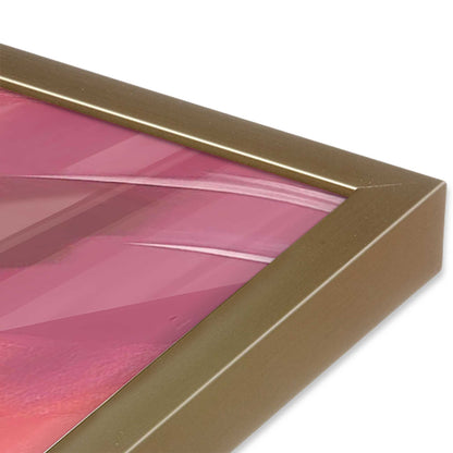 Bold Pink and Red Abstract  Art Print, Set of 2
