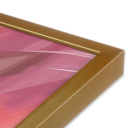 Bold Pink and Red Abstract  Art Print, Set of 2