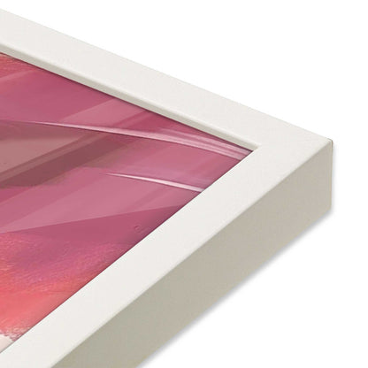 Bold Pink and Red Abstract  Art Print, Set of 2