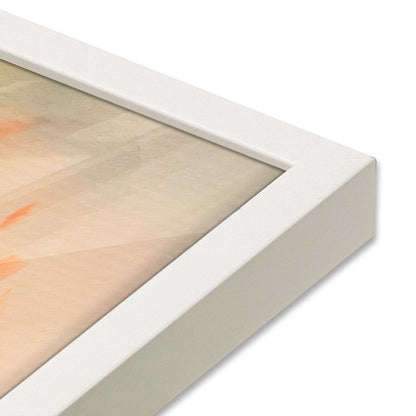 [Color:Opaque White], Picture of art in a Opaque White frame at an angle
