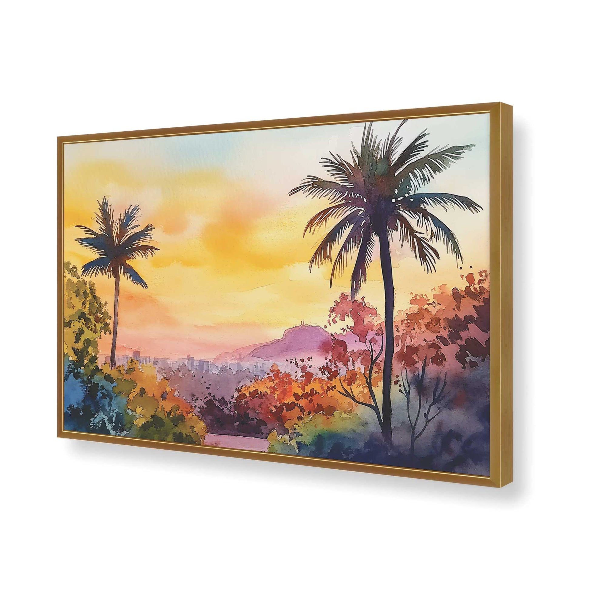 [Color:Polished Gold], Picture of art in a Polished Gold frame of the corner