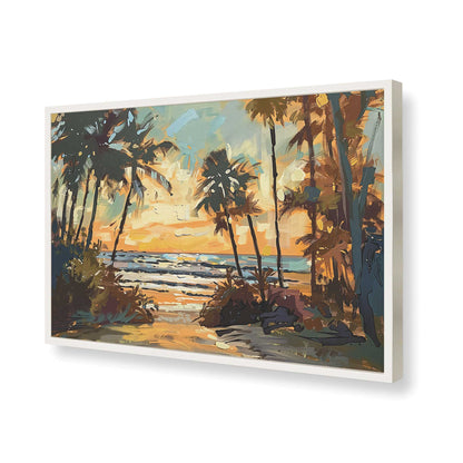 [Color:Opaque White], Picture of art in a Opaque White frame of the corner
