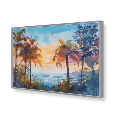 [Color:Polished Chrome], Picture of art in a Polished Chrome frame of the corner
