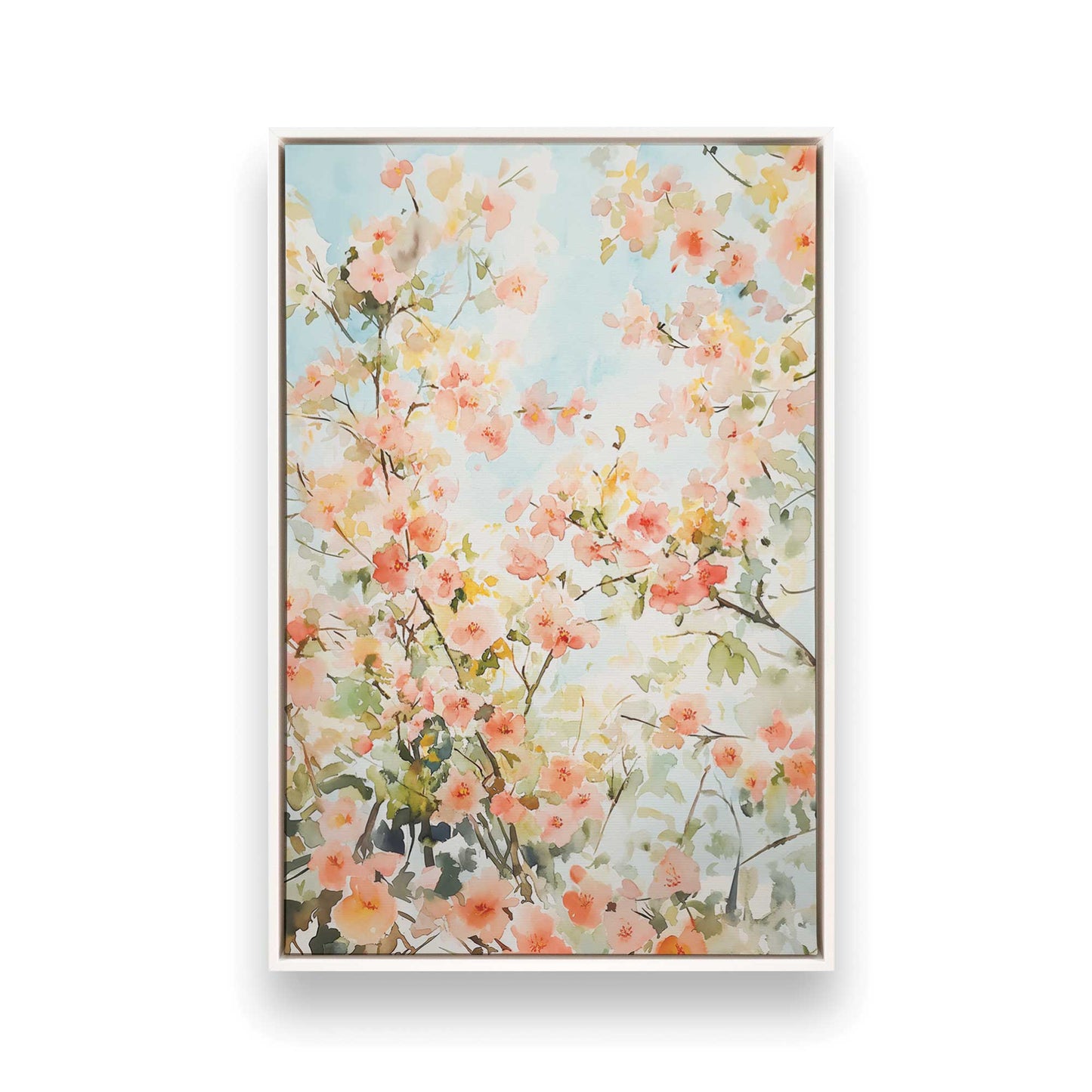 [Color:Opaque White], Picture of art in a White frame