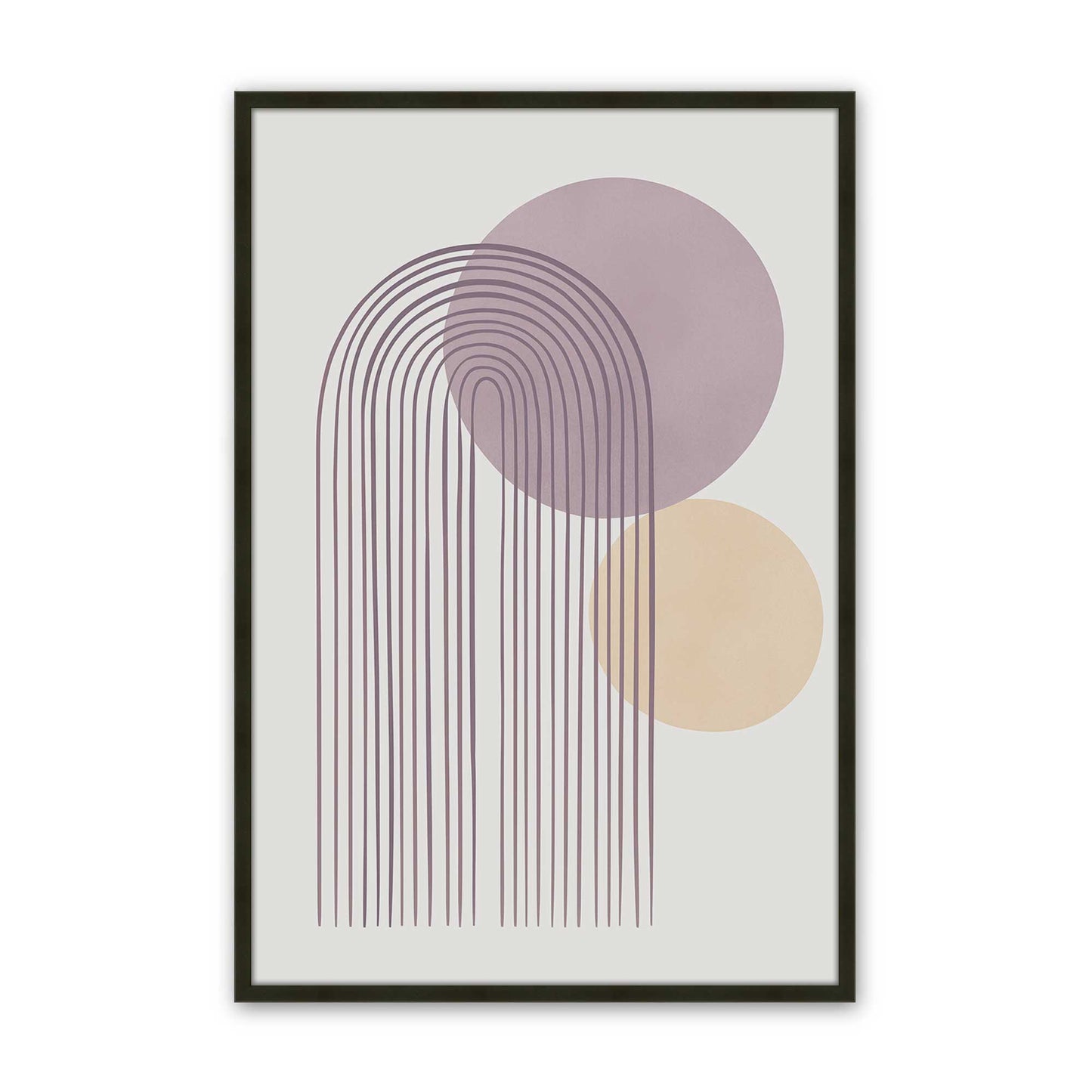 [Color:Satin Black], Picture of art in a Satin Black frame