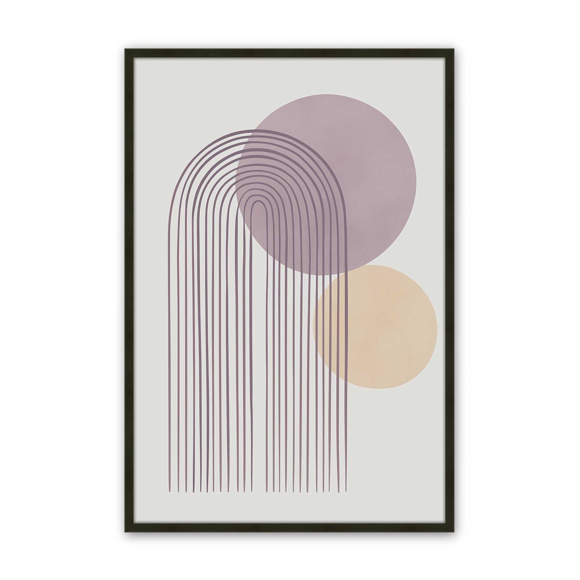 [Color:Satin Black], Picture of art in a Satin Black frame