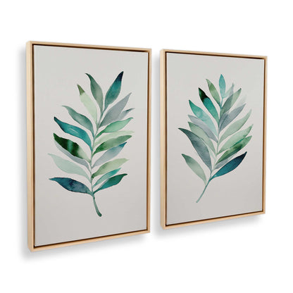 [Color:American Maple], Picture of art in a American Maple frame at an angle