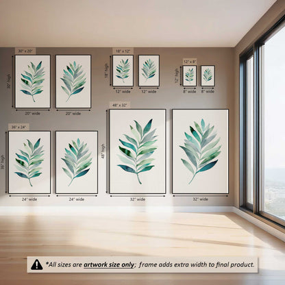 Leaflight Dreams, Set of 2 Canvas Prints
