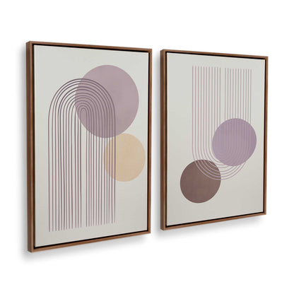 [Color:Walnut], Picture of art in a Walnut frame at an angle