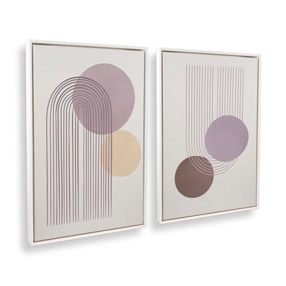 [Color:Opaque White], Picture of art in a White frame at an angle