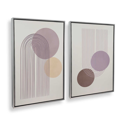 [Color:Polished Chrome], Picture of art in a Polished Chrome frame at an angle