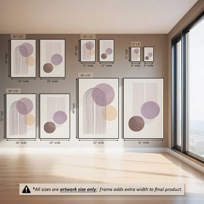 Pastel Pathways, Set of 2 Canvas Prints