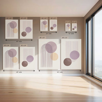 Pastel Pathways, Set of 2 Canvas Prints