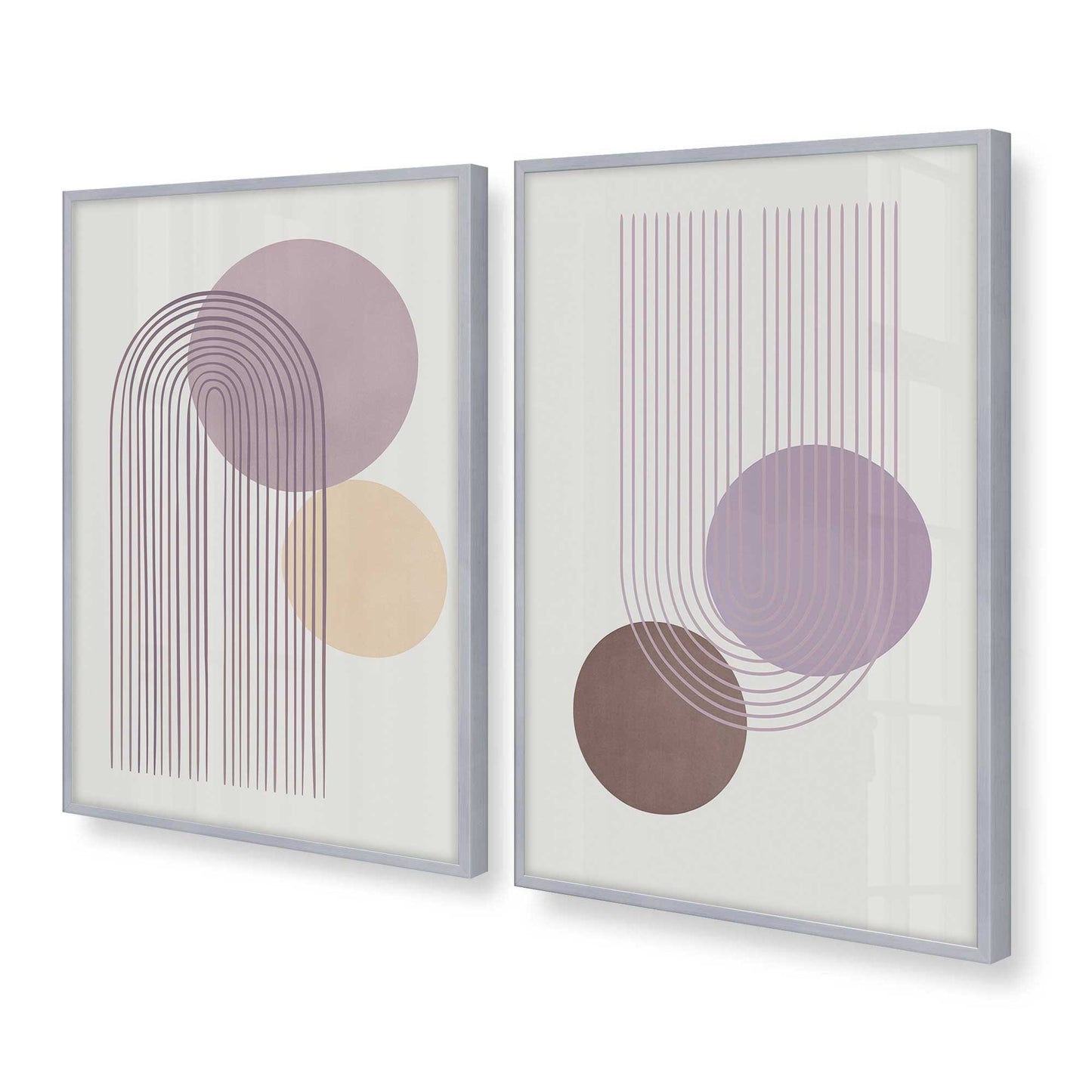 [Color:Polished Chrome], Picture of art in a Polished Chrome frame at an angle