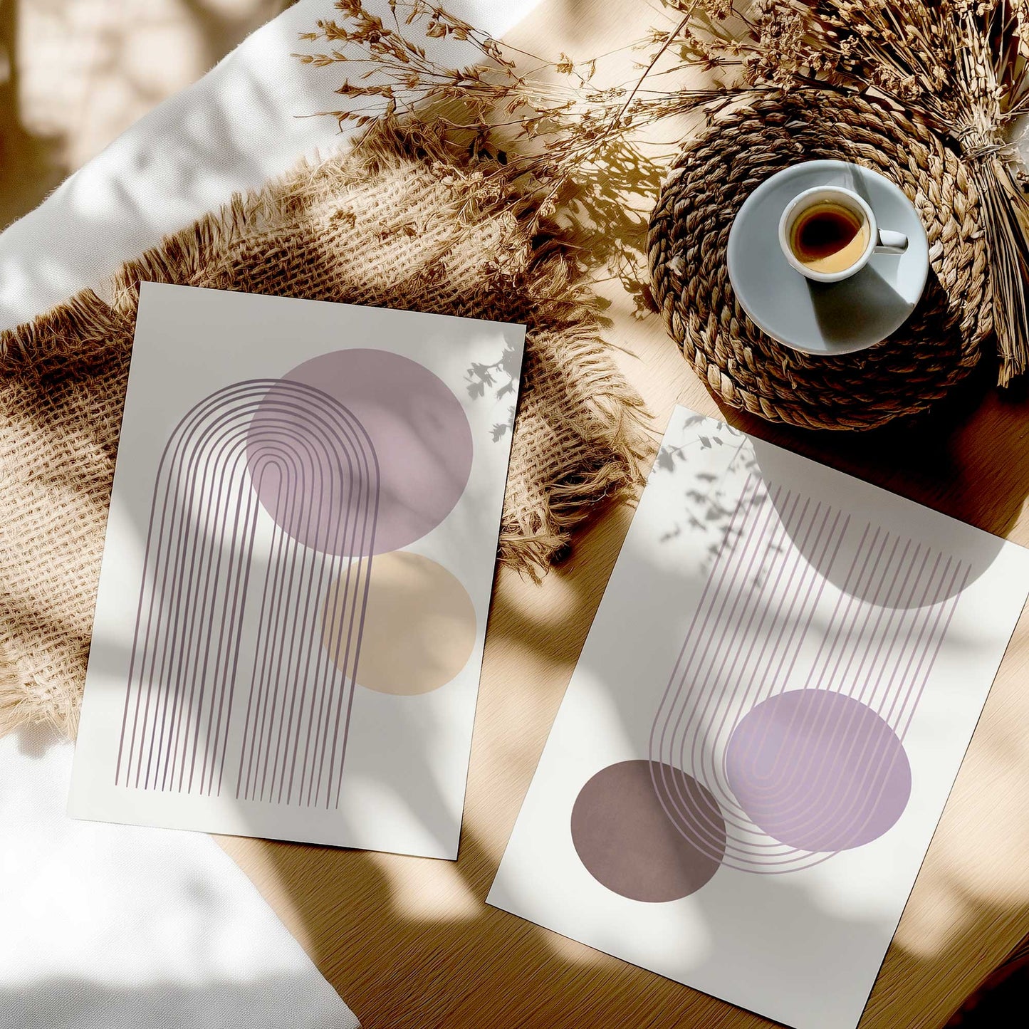 [color:Rolled Print], Picture in a room