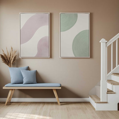 [Color:Opaque White], Picture of art in a White frame