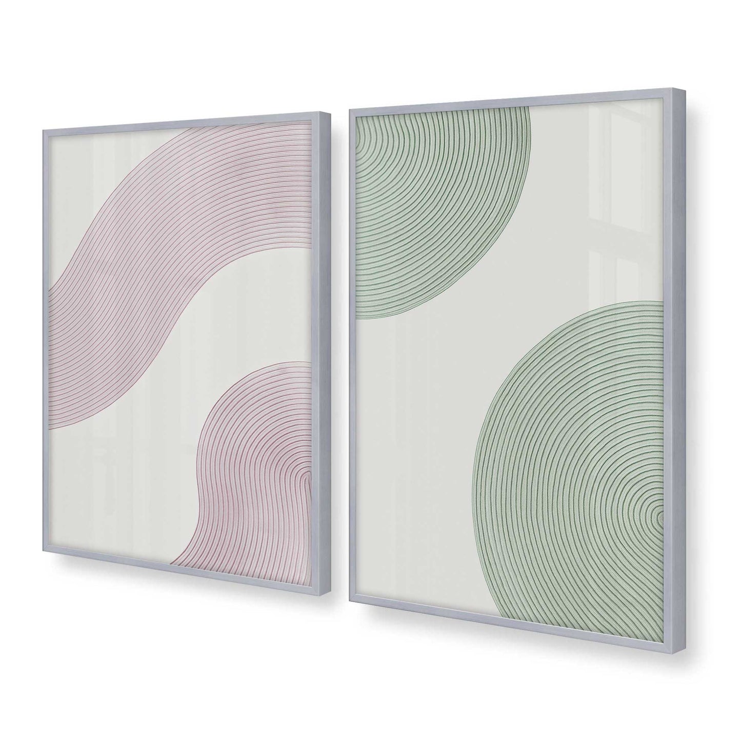 [Color:Polished Chrome], Picture of art in a Polished Chrome frame at an angle